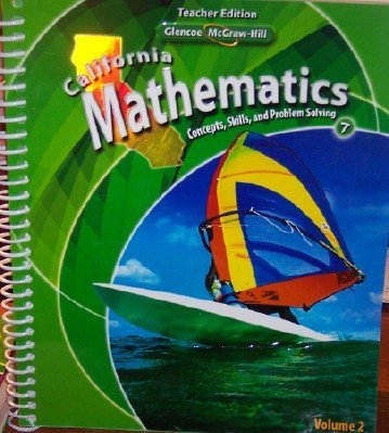 Beispielbild fr California Mathematics Teacher Edition Grade 7 (Concepts, Skills, and Problem Solving, Volume 2) by Day (2009-05-03) zum Verkauf von Big Bill's Books