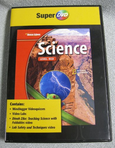 9780078793783: Glencoe Science Level Red - Super DVD - contains Mindjogger Videoquizzes, Video Labs,Dinah Zike: Teaching Science with Foldables Video, Lab Safety and Techniques Video