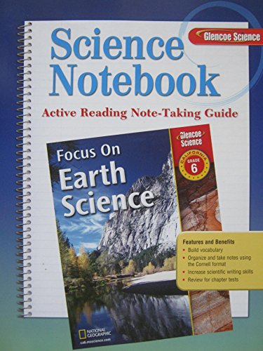 Beispielbild fr Glencoe Science Notebook Grade 6 California Edition: Active Reading Note-Taking Guide ; 9780078794322 ; 0078794323 zum Verkauf von APlus Textbooks