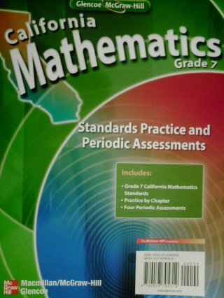 Imagen de archivo de California Mathematics Grade 7 Standards Practice and Periodic Assessments (California Mathematics Grade 7) a la venta por HPB-Red