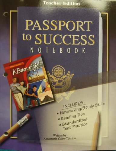 Stock image for Glencoe Spanish 1 Buen viaje! Passport to Success Notebook. (Paperback) for sale by Nationwide_Text