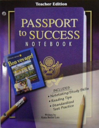 Stock image for Passport to Success Notebook, Teacher Edition (Glencoe French, Bon Voyage) for sale by Nationwide_Text