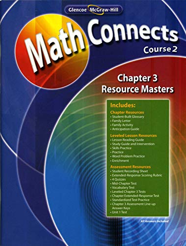 9780078810435: MathConnects Course 2 Chapter 3 Resource Masters