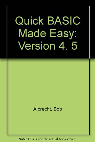 9780078814211: Quickbasic Made Easy: Version 4. 5