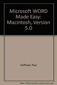 9780078814839: Macintosh, Version 5.0 (Microsoft WORD Made Easy)