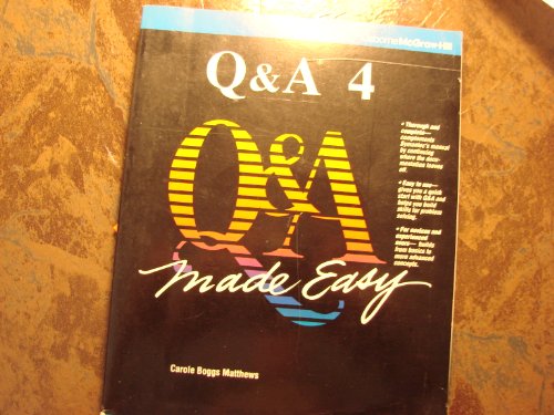 Q&a 4 Made Easy (9780078816970) by Matthews, Carole Boggs