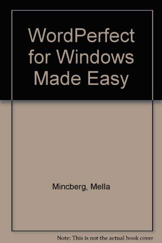 9780078817427: WordPerfect for Windows Made Easy