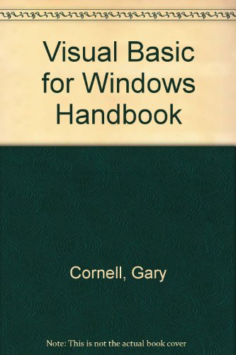 Imagen de archivo de Visual Basic for Windows Handbook a la venta por AwesomeBooks
