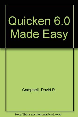 Imagen de archivo de Quicken 6 Made Easy a la venta por NEPO UG