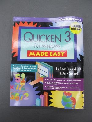 Beispielbild fr Quicken 3 for Windows Made Easy zum Verkauf von Better World Books