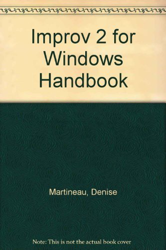 Stock image for The Improv 2 for Windows Handbook for sale by Romtrade Corp.