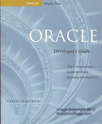 Stock image for Oracle Developer's Guide (Oracle Series) for sale by HPB-Red