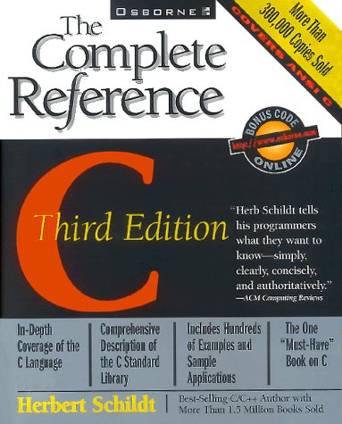 Beispielbild fr C: The Complete Reference (Complete Reference Series) zum Verkauf von SecondSale