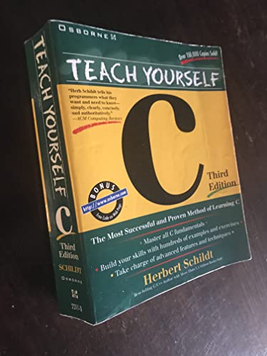 Beispielbild fr Teach Yourself C zum Verkauf von Better World Books