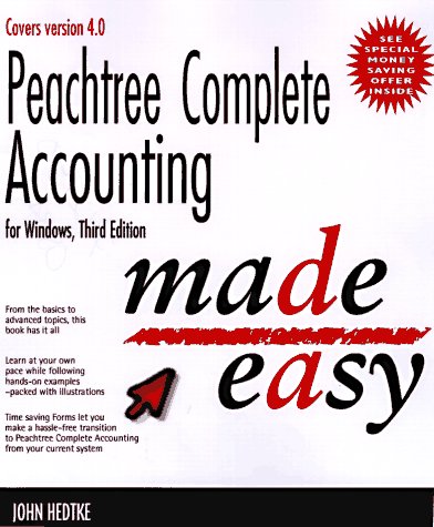 Stock image for Peachtree Complete Accounting for Windows Made Easy, 3/e for sale by Mispah books