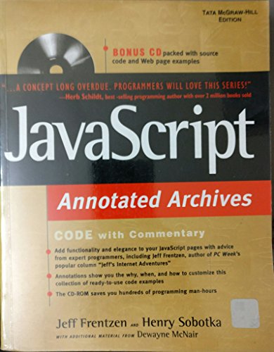 Stock image for Javascript Annotated Archives for sale by HPB-Red
