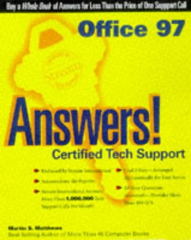 Office 97 Answers! Certified Tech Support (9780078824036) by Matthews, Martin S.; Matthews, Carole Boggs