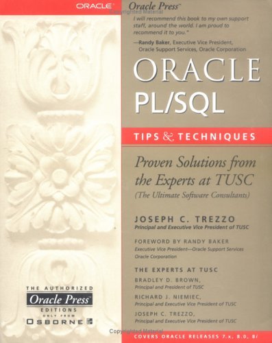 Beispielbild fr Oracle PL/SQL Tips and Techniques zum Verkauf von Wonder Book