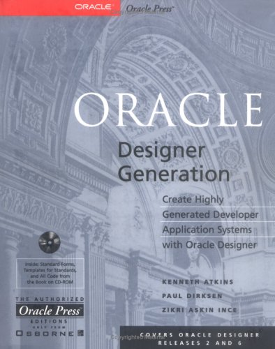 Beispielbild fr Oracle Designer Generation zum Verkauf von Hamelyn