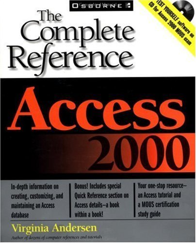 Beispielbild fr Access 2000 : The Complete Reference zum Verkauf von Better World Books