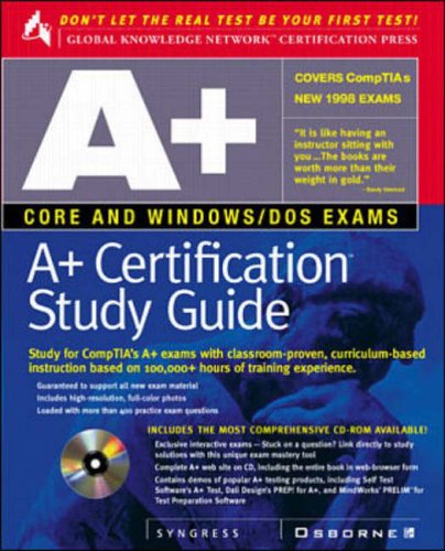 Stock image for A+ Certification Study Guide for sale by Better World Books
