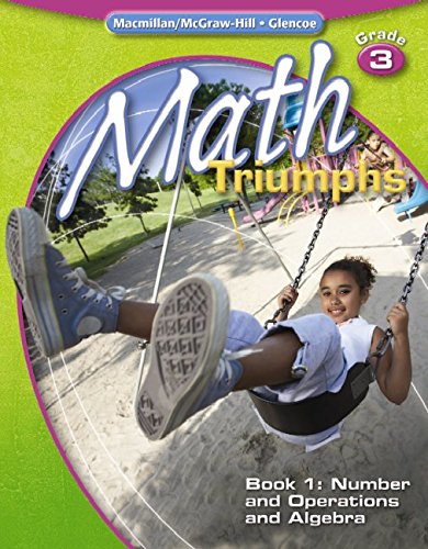 Imagen de archivo de Math Triumphs, Grade 3, Student Study Guide, Book 1: Number and Operations and Algebra (MATH INTRVENTION K-5 (TRIUMPHS)) a la venta por ZBK Books