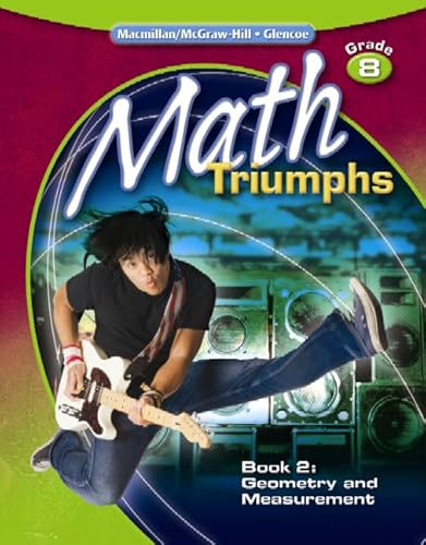 Stock image for Math Triumphs, Grade 8, Student Study Guide, Book 2: Geometry and Measurement (MATH INTERVENTION (K-5)) for sale by SecondSale