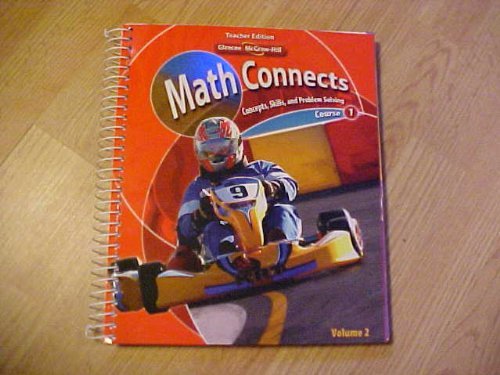 Stock image for Math Connects: Concepts, Skills, and Problem Solving, Course 1, Volume 2, Teacher Edition for sale by Books Unplugged