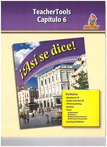 Stock image for Asi Se Dice, Level 1, TeacherTools, Chapter 6 for sale by BooksRun