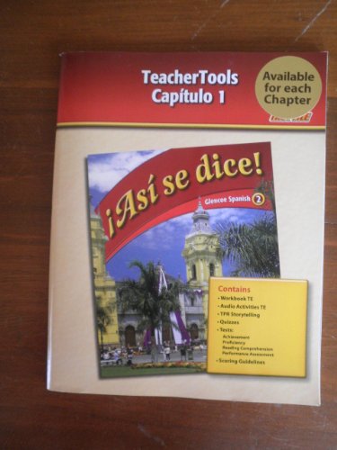 Stock image for Asi se dice! Spanish 2 Teacher Tools Capitulo 1 for sale by Allied Book Company Inc.