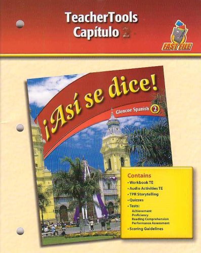 Beispielbild fr Asi se dice! - Capitulo 5 (Glencoe Spanish 2-Fast File) zum Verkauf von BookHolders