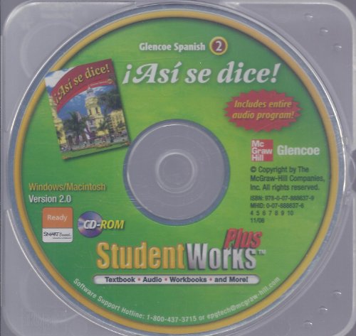 Stock image for Asi Se Dice: Student Works Plus, Glencoe Spanish 2, Version 2.0 (Spanish Edition) for sale by Nationwide_Text