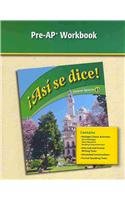 Imagen de archivo de Asi Se Dice Level 3 High School Spanish Pre-AP Booklet Se (Spanish and English Edition) a la venta por BooksRun