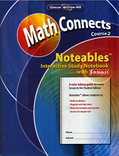 Beispielbild fr Math Connects : Noteables - Interactive Study Notebook with Foldables zum Verkauf von Better World Books