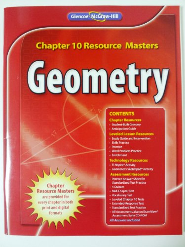 Beispielbild fr Geometry Chapter 10 Resource Masters zum Verkauf von SecondSale