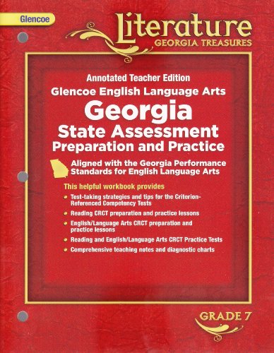 9780078907906: Glencoe Literature Georgia Treasures (Annotated Teacher Edition) Glencoe English Language Arts: Georgia State Assessment Preparation and Practice (Grade 7) [2008]