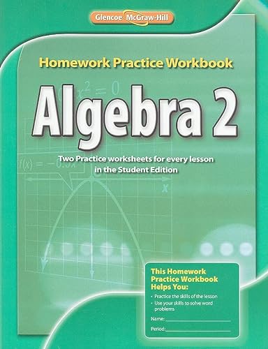 9780078908620: Algebra 2 Homework Practice Workbook