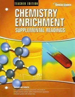 Imagen de archivo de 2008 Glencoe Chemistry Enrichment Supplemental Readings a la venta por Nationwide_Text