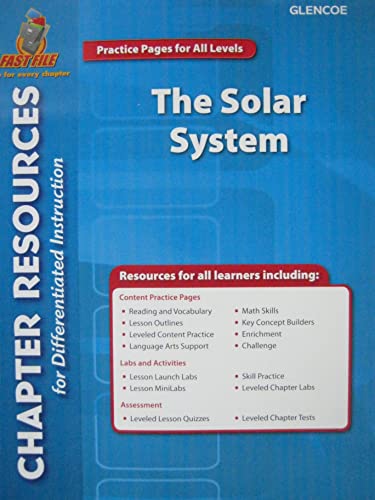 9780078914508: The Solar System Chapter Resources for Differentiated Instruction Glencoe Science