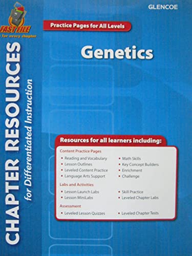 9780078914560: Fast File Chapter Resources for Differentiated Instruction Genetics