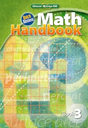 Beispielbild fr Quick Review Math Handbook, Book 3, Student Edition (MATH APPLIC & CONN CRSE) zum Verkauf von SecondSale