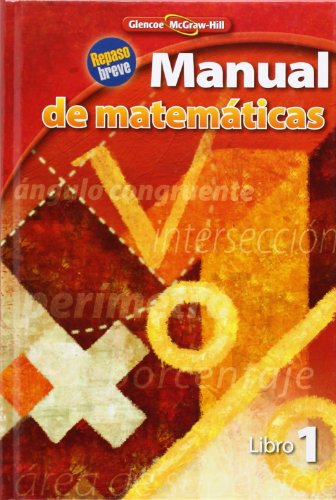 9780078916717: Manual de Matematicas, Libro 1 (Math Applic & Conn Crse)