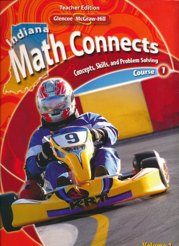 Beispielbild fr Math Connects: Concepts, Skills, and Problem Solving, Course 1. Indiana Teacher Edition, Volume 1 zum Verkauf von Allied Book Company Inc.