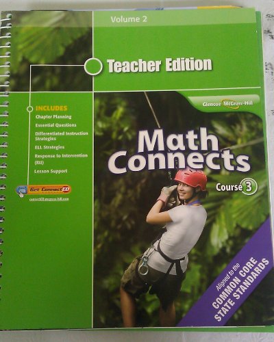 9780078951459: Math Connects Course 3 Teacher Edition Volume 2