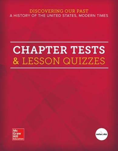 Stock image for Discovering Our Past: A History of the United States, Modern Times, Chapter Tests & Lesson Quizzes (THE AMERICAN JOURNEY (SURVEY)) for sale by Booksaver4world