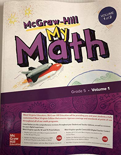 Beispielbild fr McGraw-Hill My Math, Grade 5, Student Edition, Volume 1 (ELEMENTARY MATH CONNECTS) zum Verkauf von ZBK Books