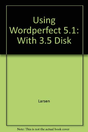 9780079110237: Using Wordperfect 5.1 on the PC