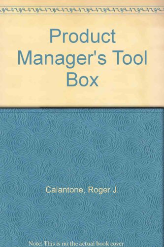 Beispielbild fr Product Manager's Tool Box zum Verkauf von SecondSale