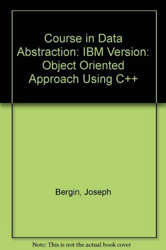 Imagen de archivo de Data Abstraction: The Object-Oriented Approach Using C ++ a la venta por BookDepart