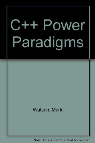 C++ Power Paradigms (9780079117878) by Watson, Mark